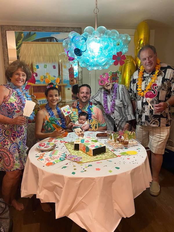 Mike Mark and family on 30th birthday