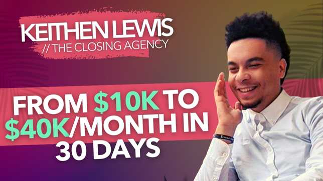 keithen lewis the closing agency case study interview with coaching sales